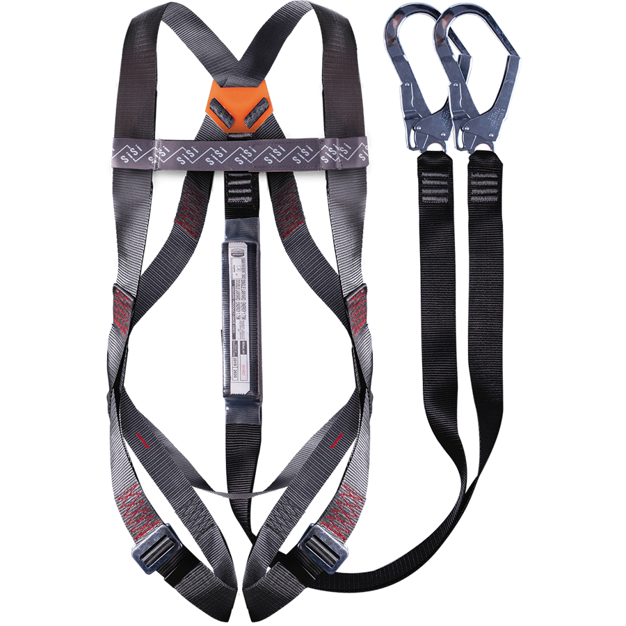 Standard Harness: Double Leg Lanyard with Scaffolding Hooks