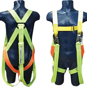 Mts Full Body Safety Harness with dual Webbing Lanyard and 2 Scaffolding Hooks Full Body Harness (Free Size)